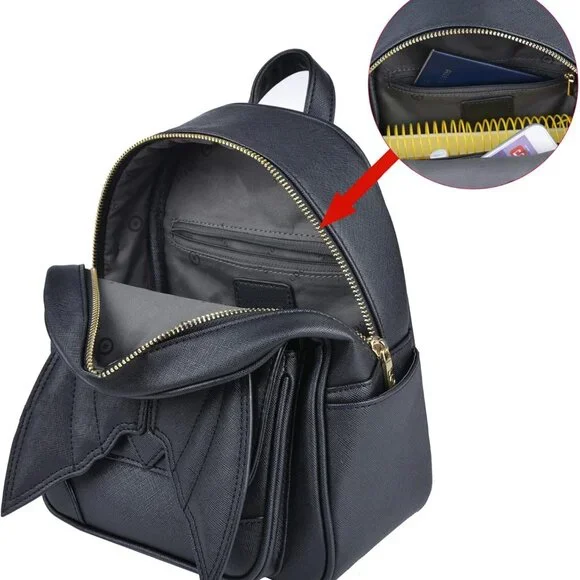 Gothic Bat Backpack Mini Leather Wings Satchel Travel Daypack $_12.JPG?set_id=880000500F main image 3